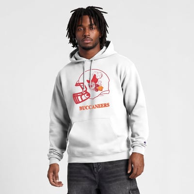  Tampa Bay Buccaneers Disney x Champion Powerblend Full Front Sweatshirt - White