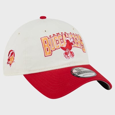 Tampa Bay Buccaneers Disney x New Era 9TWENTY Adjustable Hat - Cream/Red