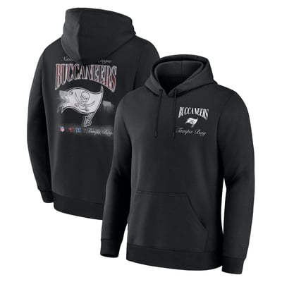 Tampa Bay Buccaneers Fanatics Nightfall Long Sleeve Fleece Hoodie - Black