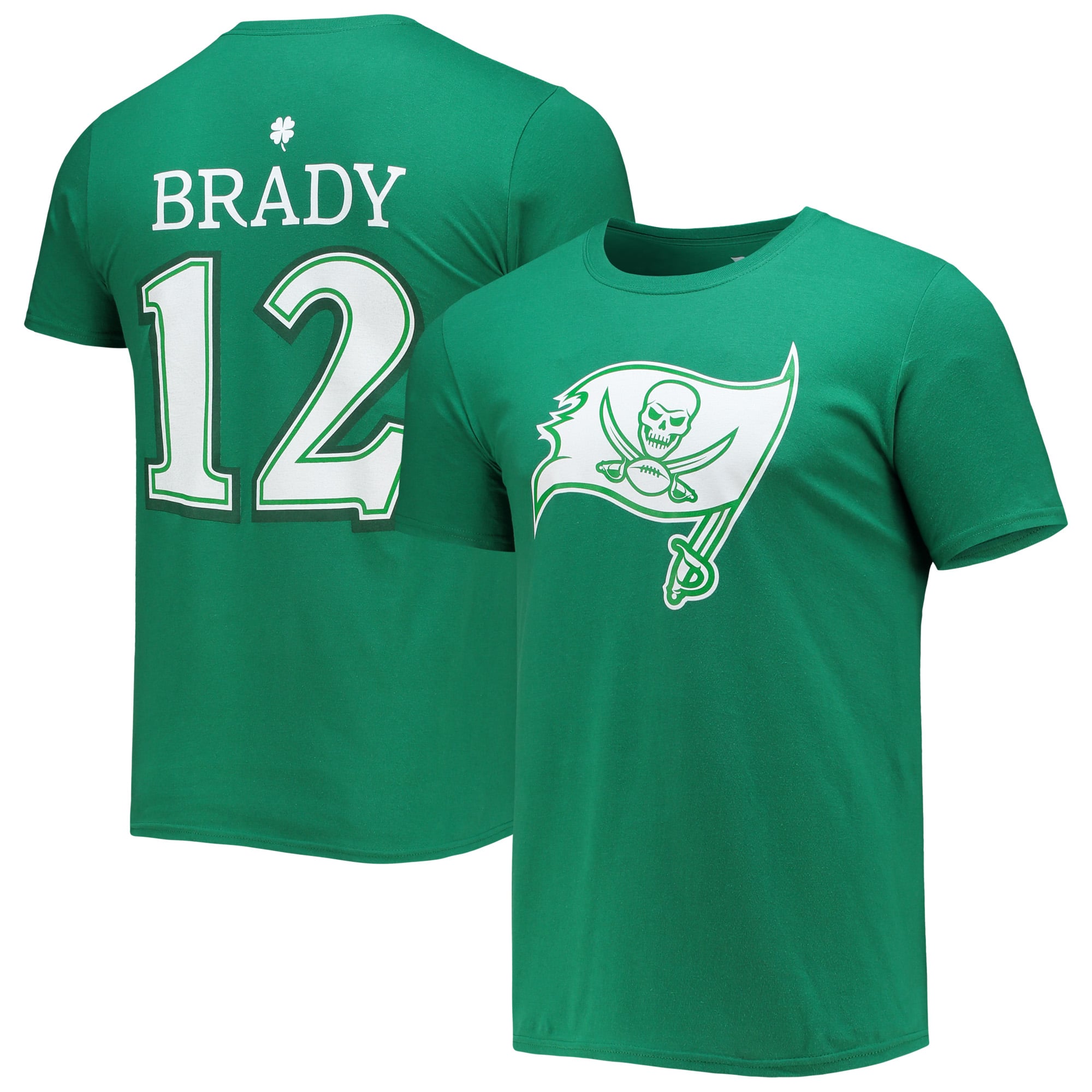 Men's Fanatics Tom Brady Green Tampa Bay Buccaneers St. Patrick's