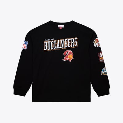  Tampa Bay Buccaneers Mitchell & Ness Big & Tall Training Camp Long Sleeve T-Shirt - Black