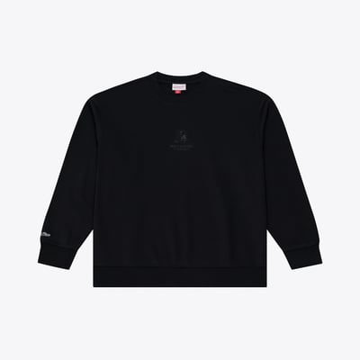 Tampa Bay Buccaneers Mitchell & Ness Core Essentials Micro Logo Fleece Sweatshirt - Black
