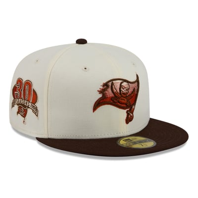 Tampa Bay Buccaneers New Era Pumpkin Spice 59FIFTY Fitted Hat - Cream/Brown