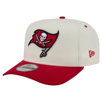 Tampa Bay Buccaneers New Era Rear Wordmark A-Frame 9FIFTY Snapback Hat - Cream/Red