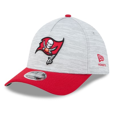 Tampa Bay Buccaneers New Era Men's Tech 39THIRTY A-Frame Stretch Hat - Gray
