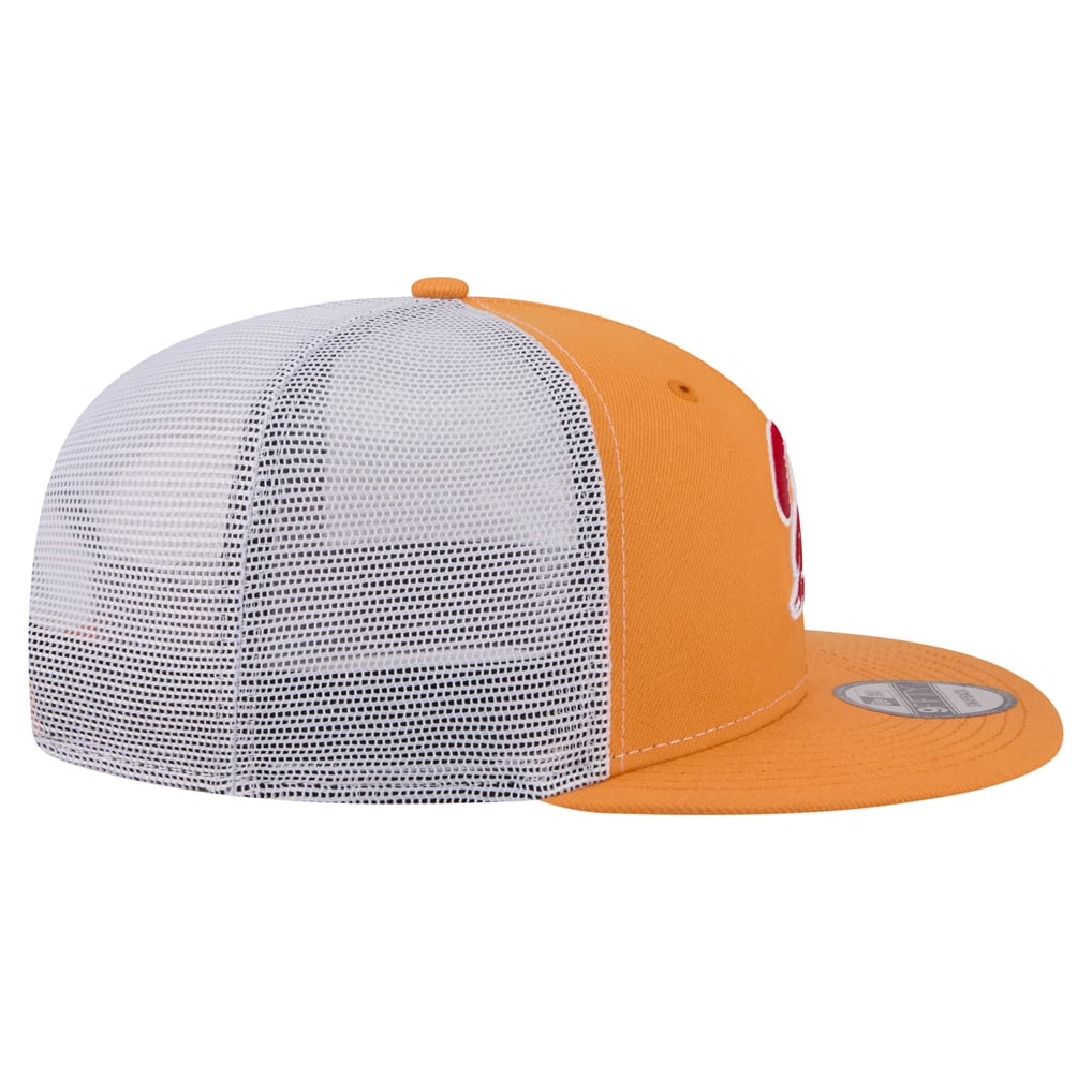 New Era Tampa Bay Buccaneers Orange Core Team 9FIFTY Trucker Snapback Hat