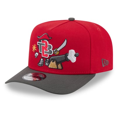 Tampa Bay Buccaneers New Era Cartoon A-Frame 9FIFTY Snapback - Red