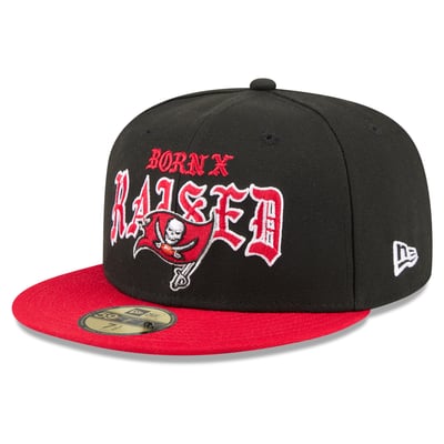 Tampa Bay Buccaneers New Era x Born x Raised 59FIFTY Fitted Hat - Black/Red