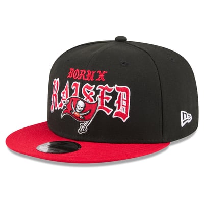 Tampa Bay Buccaneers New Era x Born x Raised 9FIFTY Snapback Hat - Black/Red