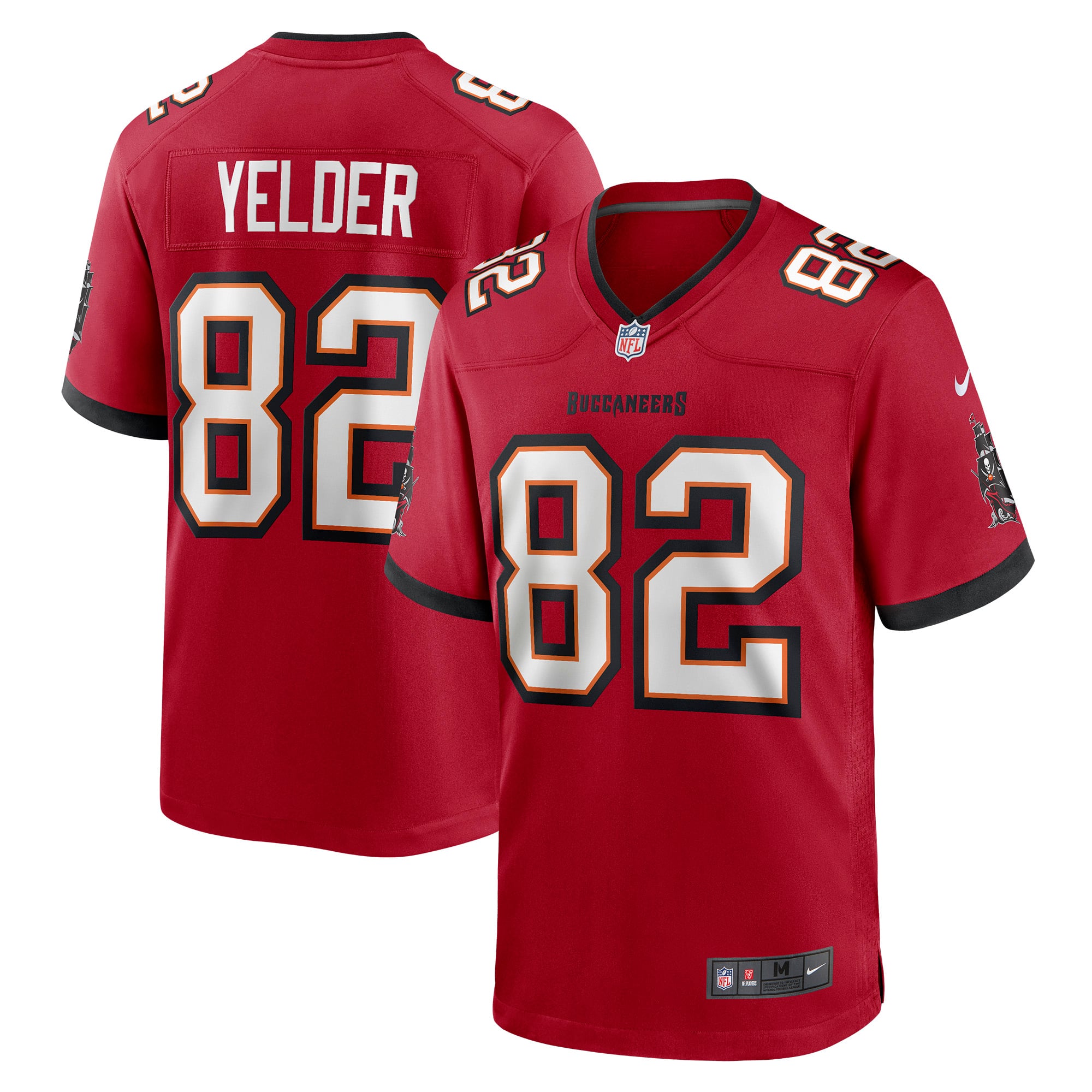 Men's Nike Deon Yelder Red Tampa Bay Buccaneers Game Player Jersey