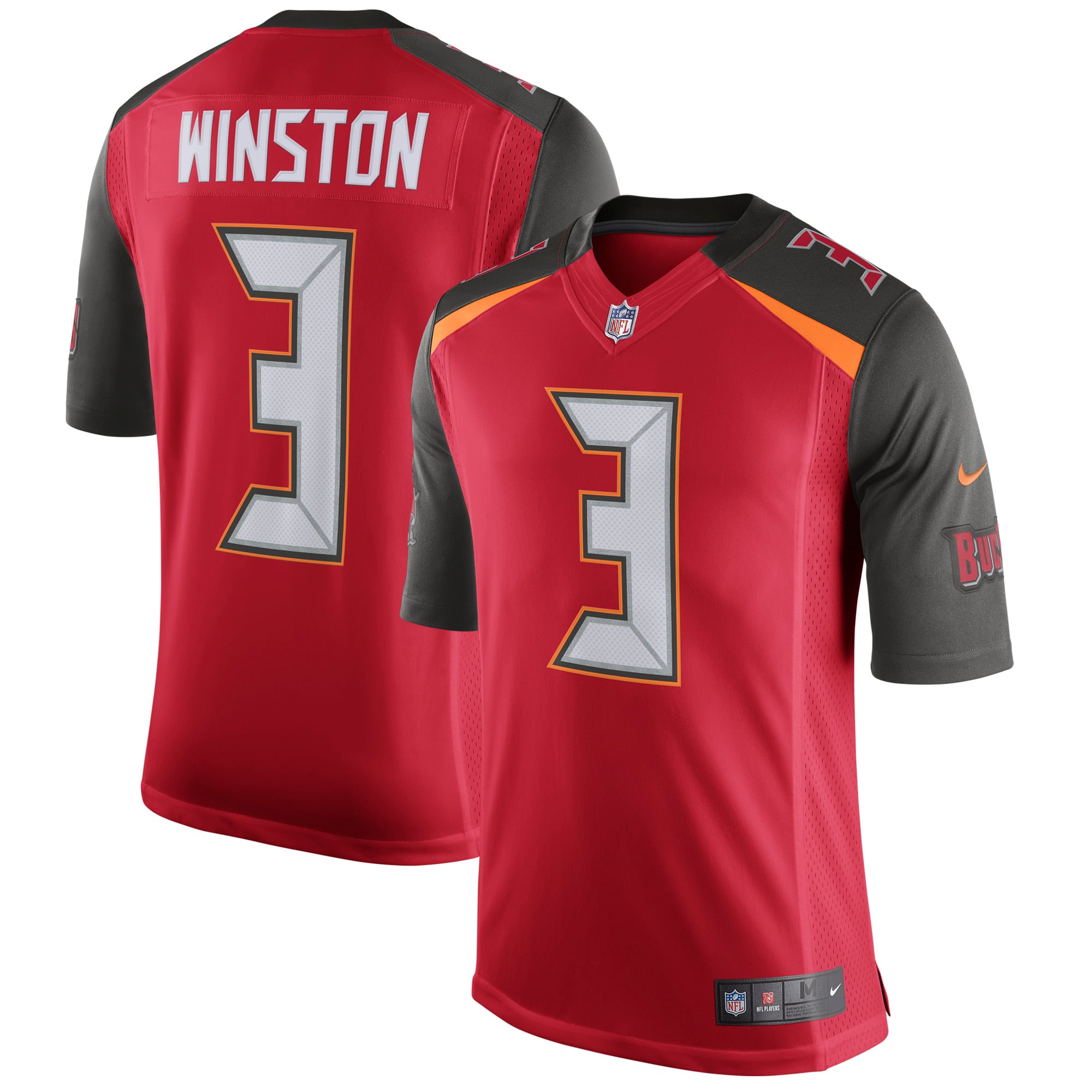 Men's Tampa Bay Buccaneers Jameis Winston Nike Red Speed Machine