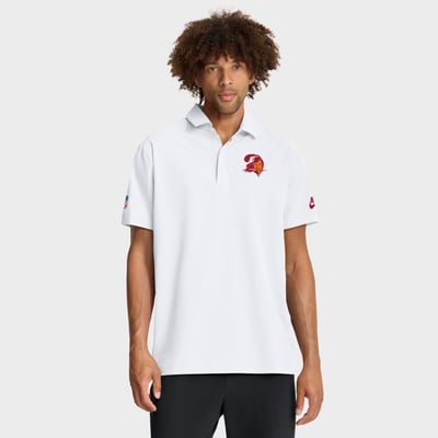 Tampa Bay Buccaneers Nike Sideline Woven Dri-FIT Polo - White