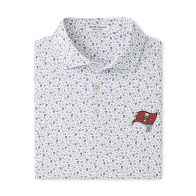 Tampa Bay Buccaneers Peter Millar Kick Off Performance Jersey Polo - Gray