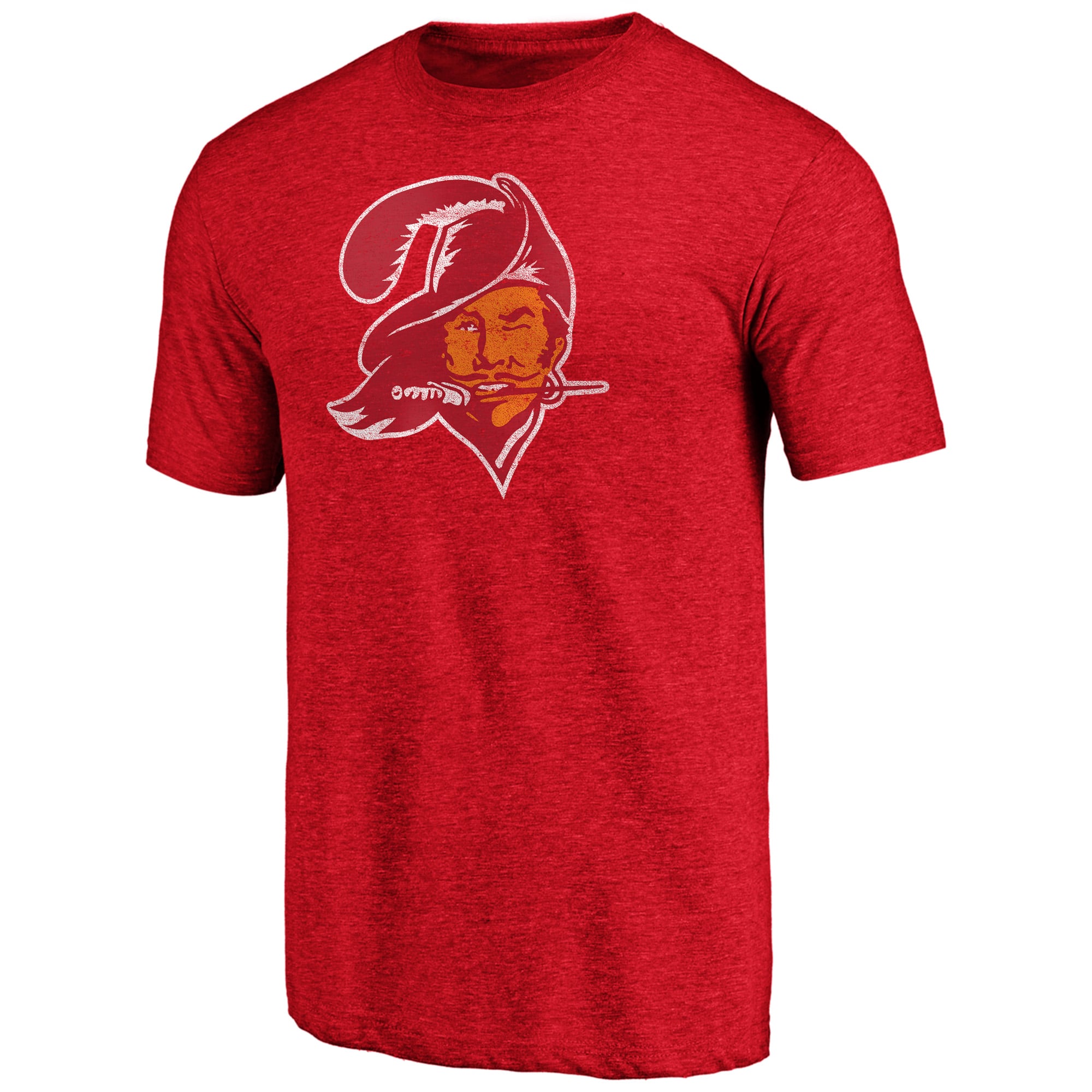 Men's Red Tampa Bay Buccaneers #1 Dad Team Logo T-Shirt