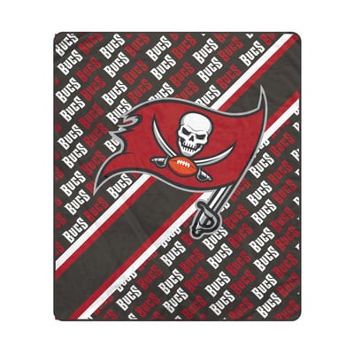 Tampa Bay Buccaneers Pegasus 60" x 70" Diagonal Lined Wordmark Ultra Soft Blanket