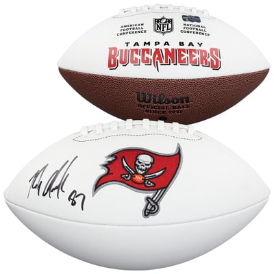 Rob Gronkowski Tampa Bay Buccaneers Autographed Fanatics Authentic Wilson White Panel Football
