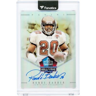 Ronde Barber Tampa Bay Buccaneers Autographed 2025 Panini Hall Of Fame #HOF-RBR #22/50 Card