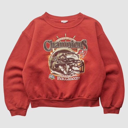 Super Bowl XXXVII 2003 Pullover Sweatshirt - Red - Yth L by Fanatics Real Vintage