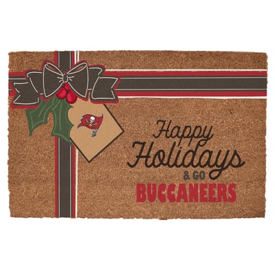 Tampa Bay Buccaneers 20" x 30" Holiday Gift Wrap Coir Door Mat
