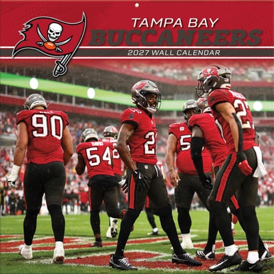 Tampa Bay Buccaneers 2027 12” x 12” Team Wall Calendar