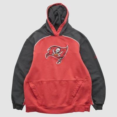 Tampa Bay Buccaneers Reebok 2000s Hooded Pullover Sweatshirt - Red - Yth XL by Fanatics Real Vintage