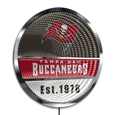 Tampa Bay Buccaneers Three-Cell Circular Infinity Light