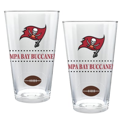 Tampa Bay Buccaneers Two-Piece 16oz. Stadium Pint Glass Set