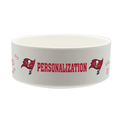 Tampa Bay Buccaneers The Memory Company 35oz. Personalized Ceramic Pet Bowl