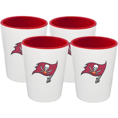 Tampa Bay Buccaneers The Memory Company Four-Pack Ceramic Shot Glass Set