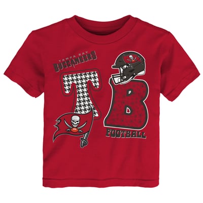 Tampa Bay Buccaneers Outerstuff Toddler Team Quilt Boxy T-Shirt - Red