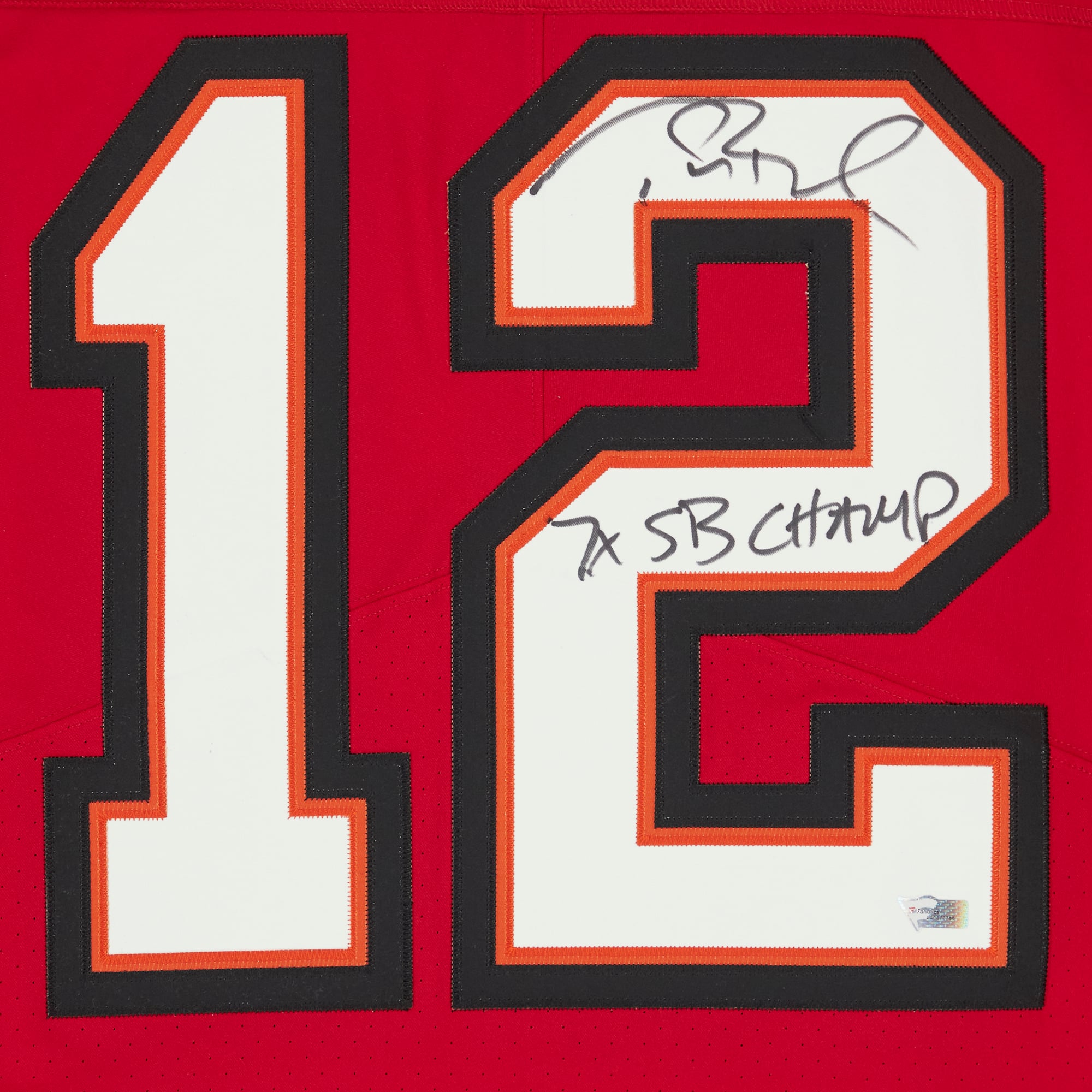 Tom Brady Tampa Bay Buccaneers Fanatics Authentic Autographed Red