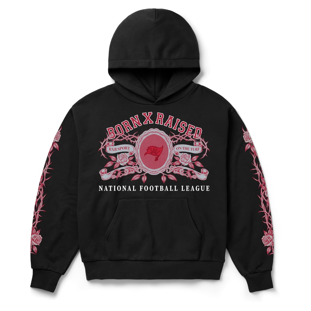 Unisex Born x Raised Black Tampa Bay Buccaneers Crest Hoodie