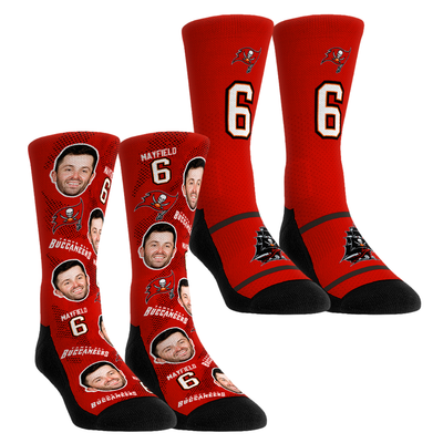 Baker Mayfield Tampa Bay Buccaneers Rock Em Unisex Player Football Guy Two-Pack Crew Sock Set