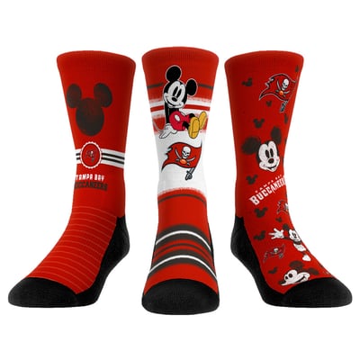  Tampa Bay Buccaneers Rock Em Unisex Disney Three-Pack Crew Socks Set - 