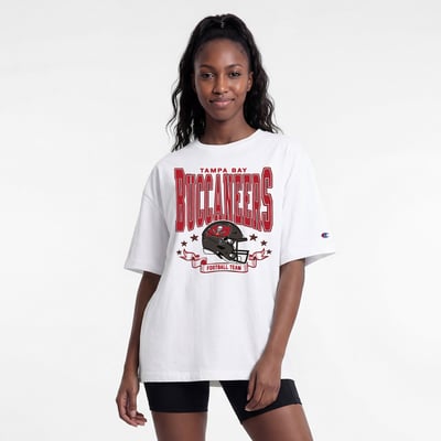  Tampa Bay Buccaneers Champion Women's Oversized T-Shirt - White