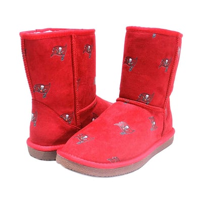  Tampa Bay Buccaneers FABGATING by Cuce Women's Allover Logo Boots - Red