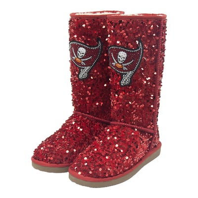  Tampa Bay Buccaneers FABGATING by Cuce Women's Tall Sequin Boots - Red