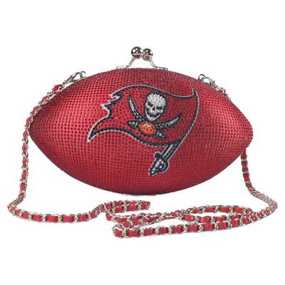  Tampa Bay Buccaneers FABGATING by Cuce Women's Team Color Crystal Football Purse - Red