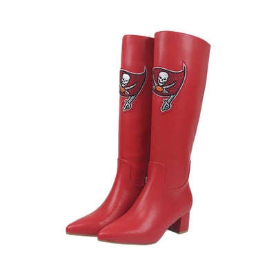  Tampa Bay Buccaneers FABGATING by Cuce Women's Vegan Leather Classic Team Boots - Red