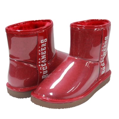  Tampa Bay Buccaneers FABGATING by Cuce Women's Water Resistant Faux Shearling Boots - Red