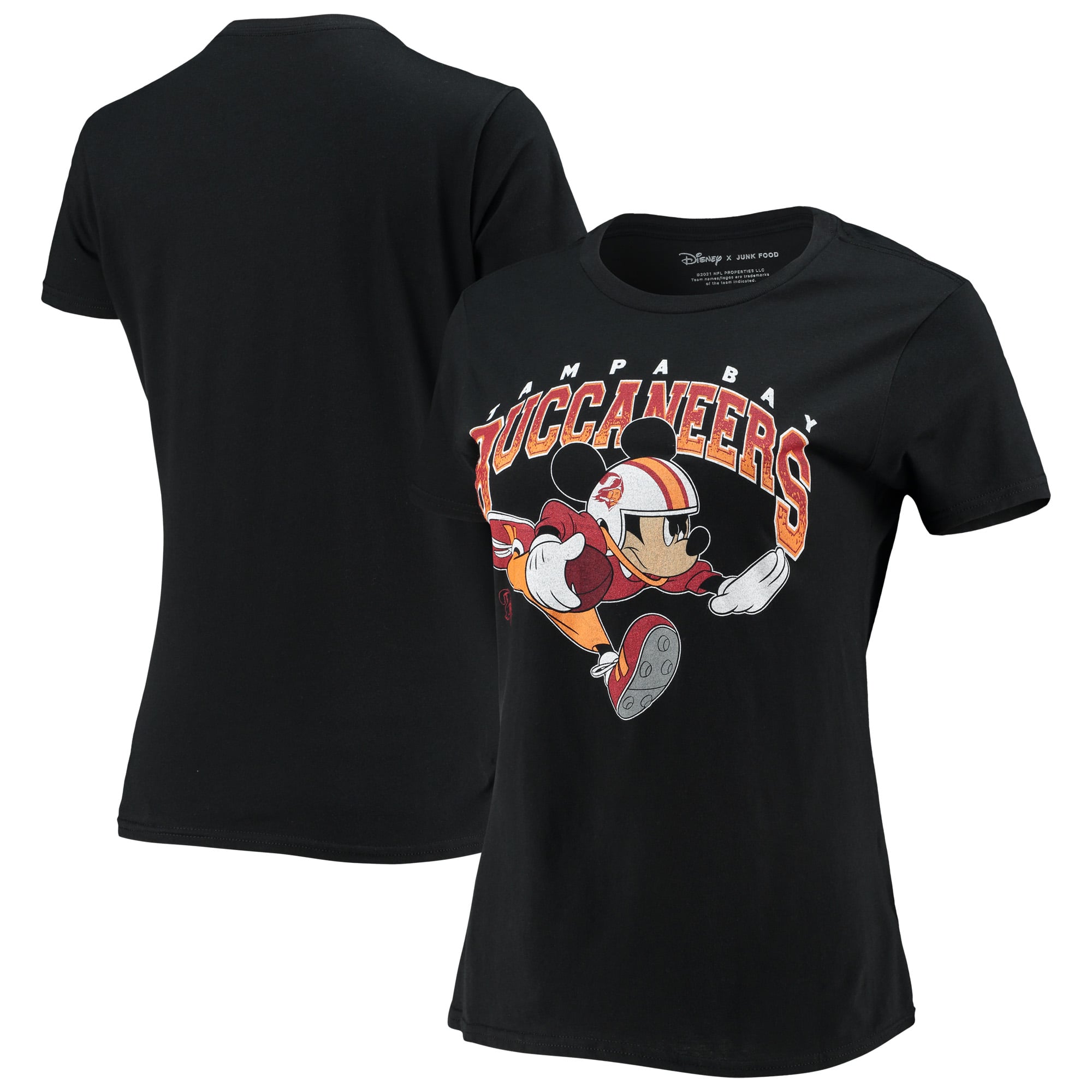 Women's Junk Food Black Tampa Bay Buccaneers Disney Mickey's First