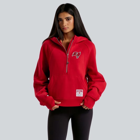  Tampa Bay Buccaneers lululemon Women's Scuba Oversized Half-Zip Hoodie - College Crimson