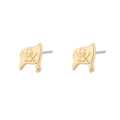  Tampa Bay Buccaneers LUV AJ Women's Logo Stud Earrings - Gold