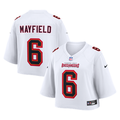 Baker Mayfield Tampa Bay Buccaneers Nike Women's Cropped Fashion Game Jersey - White