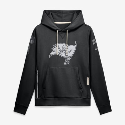  Tampa Bay Buccaneers Nike Women's 2026 Salute to Service Sideline Dri-FIT Pullover Hoodie - Black