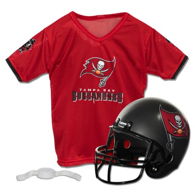 Tampa Bay Buccaneers Franklin Sports Youth NFL Deluxe Helmet & Jersey Set - Red
