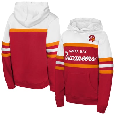  Tampa Bay Buccaneers Mitchell & Ness Youth Throwback Head Coach Hoodie - Red