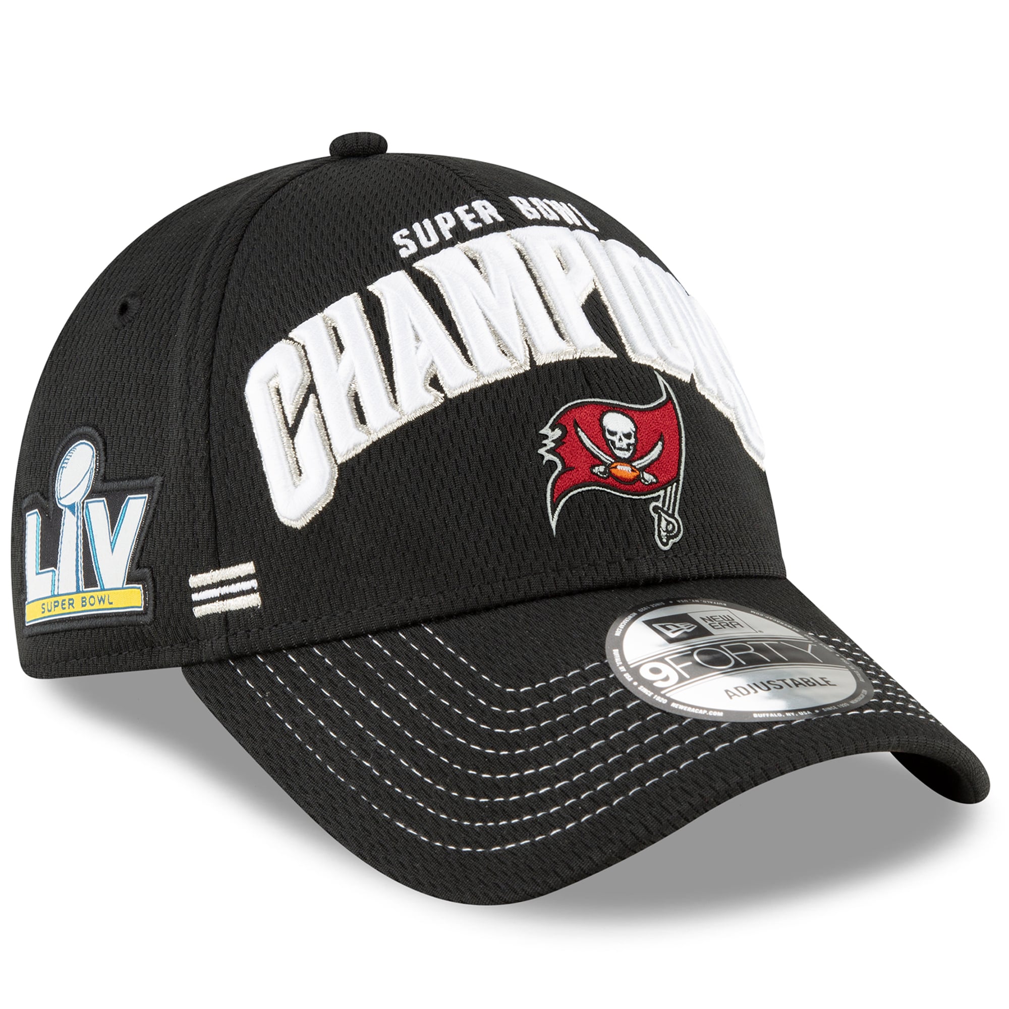 Youth New Era Black Tampa Bay Buccaneers Super Bowl LV Champions