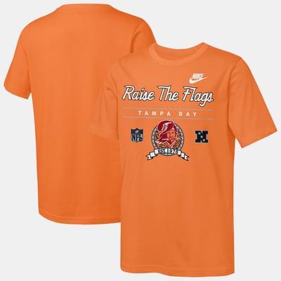 Tampa Bay Buccaneers Nike Youth Hometown Rewind Slub Dri-FIT T-Shirt - Orange
