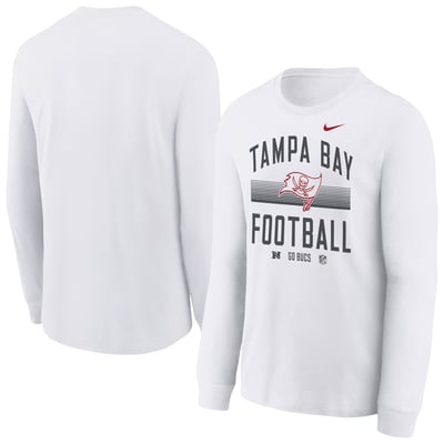 Tampa Bay Buccaneers Nike Youth Essential Long Sleeve T-Shirt - White